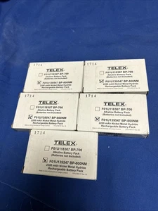 5 New Telex BP-800NM rechargeable batteries  for  Telex TR-800 Radiocom - Picture 1 of 3