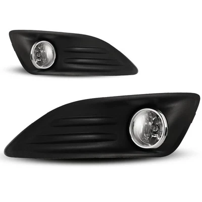 Halogen Fog Light Kit With Clear Lens Fits 2014-2019 Ford Fiesta - Image 1 of 4