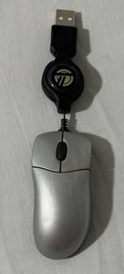 Targus Ultra-Mini Retractable Optical Mouse (PAUM01U) Grey Black Tested Travel - Picture 1 of 4