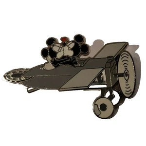 Disney Pin Mickey Minnie Plane Crazy Kissing Gray Monoplane Smooching WDW 27702 - Picture 1 of 6