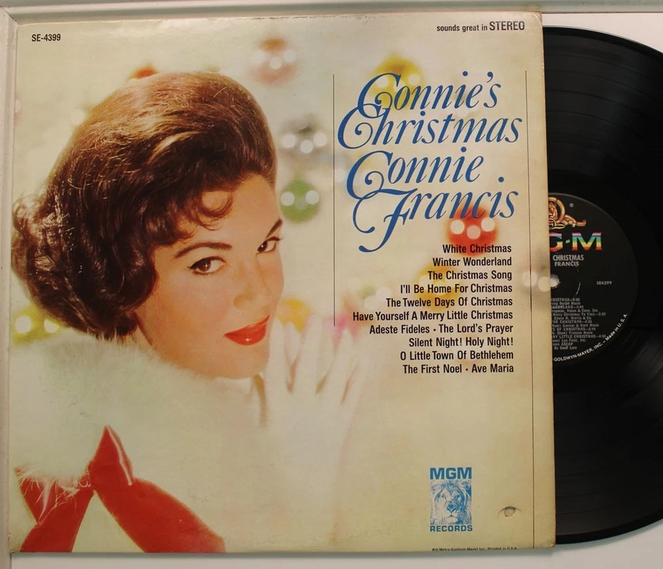 Connie Francis Lp Connie's Christmas On Mgm - Vg++/ Vg++ - Image 1 of 1
