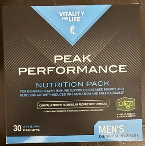 MELALEUCA Peak Performance For Men: Nutrition Pack  30 AM/PM PACKETS *NEW* - Picture 1 of 1