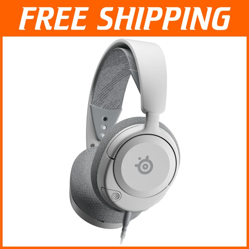 Hi-Fi Drivers Gaming Headphones - 360° Spatial Audio - White - Image 1 of 4