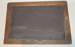 Antique Primitive 2 Sided Slate Chalkboard Chalk Board School Kids Child 13"x 9" - Picture 1 of 11