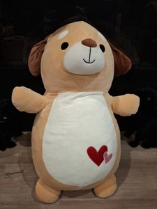 NEW Original SQUISHMALLOWS  Hugmees 2023 Valentines JUMBO 26” Duffy the Dog - Picture 1 of 6