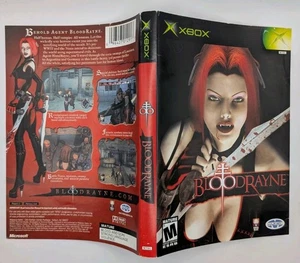 XBOX BLOODRAYNE ORIGINAL COVER ART **NO GAME DISC INCLUDED** - Picture 1 of 2