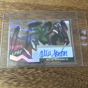 2024 Leaf Pro Set Pure Ollie Gordon II LFG Auto /10 Case HIT Dolphins ! - Picture 1 of 4