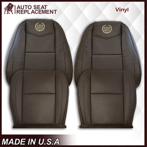 Cubierta de asiento de vinilo de repuesto para Cadillac Escalade 2010 2011 2012 2013 2014 en marrón - Imagen 1 de 20