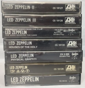 LOT of 7 - LED ZEPPELIN - CASSETTE TAPES - Graffiti Presence Remains same II III - Picture 1 of 8