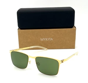 MYKITA YANIR COL 013 Glossy Gold / Fern Polarized 52mm sunglasses - Picture 1 of 4