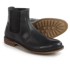 Hush Puppies Beck Rigby Chelsea Mens Black Leather Boots, US 11 M - Picture 1 of 2