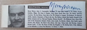 ORIGINAL AUTOGRAPH MURAY WATSON Dr Who, Darling Buds, Rumpole - Picture 1 of 1