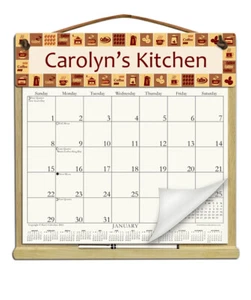 PERSONALIZED COFFEE CALENDAR HOLDER - REFILLABLE EVERY YEAR! - Picture 1 of 3