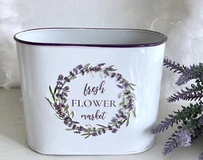 Übertopf Blumentopf Jardiniere  Blumenschale  Lavendel * Fresh Flower Market * - Bild 1 von 2