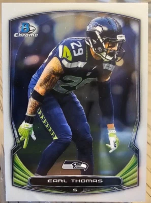 2014 Bowman Chrome Earl Thomas #63 Seahawks - Image 1 of 2