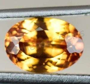 Natural Flawless Topazolite Garnet 3.75 Ct Oval AGL Certified Loose Gemstone - Picture 1 of 5