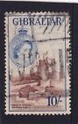 Gibraltar British Commonwealth 1953 Qeii Sg157 10 Shillings 10/- Vfu #410