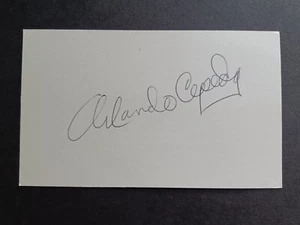 Orlando Cepeda (d. 2024) Signed Index Card - Giants, Cardinals, Braves, HOF - Imagen 1 de 1