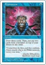Brainstorm x3 5th edition MtG NM