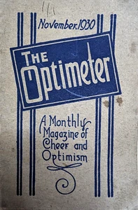 L'ottimista una rivista mensile di allegria e ottimismo novembre 1930 vintage - Foto 1 di 9