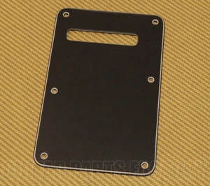 099-1322-000 Genuine Fender 3-Ply Black Strat Modern Cutout Guitar Backplate - Picture 1 of 1