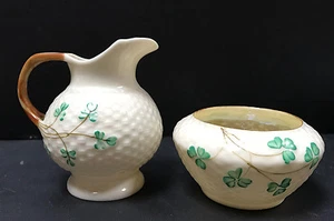 Hermosa jarra Beleek Vintage 3a Marca Negra 1926 a 1946 aprox.10 cm - Imagen 1 de 8