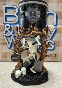Bath & Body Works Halloween Dancing Skeleton 3-Wick Candle Holder - Picture 1 of 6