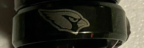 Cardinals black Titanium Rings sizes 6-14 Cover