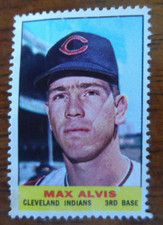 1964 BAZOOKA STAMP MAX ALVIS CLEVELAND INDIANS HIGH GRADE 0-995
