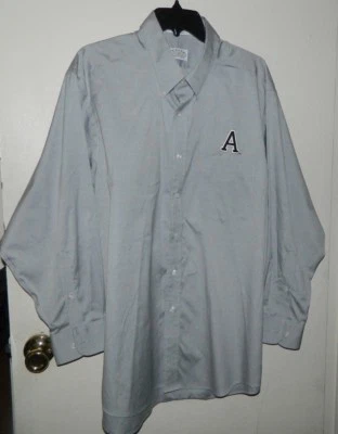 Camisa de vestir de trabajo de manga larga gris liso sin hierro Egle Army para hombre talla 17,5 32/33 Foto 1 de 4