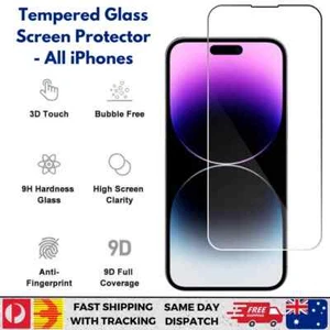 Ultra Strong Tempered Glass Screen Protector for iPhone 15 14 13 12 11 X - Photo 1 sur 7