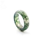 Natural Water Grass Agate Ring Moss Agate  Ring Lovers Men Women Rings