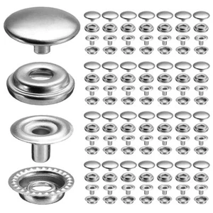 27Sets Stainless Steel Snap Button Kits Marine Boat Canvas - Picture 1 of 4