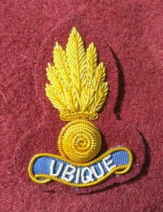 9 Para Squadron Royal Engineers RE Officers Embroidered Cap Badge - Foto 1 di 1