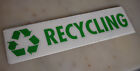 Green Recycling Vinyl Sticker / Decal - (Green) (215 x 50mm)
