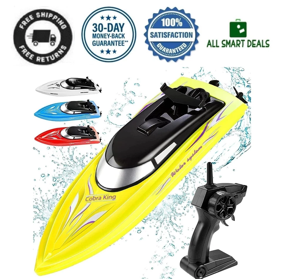 Lancha Bote De A Control Remoto Para Niños Y Grandes Para Lagos Piscinas Nuevo - Image 1 of 4