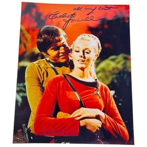 Star Trek Caleste Yarnall Autogramm Druck Bild signiert Yeoman Martha Landon - Bild 1 von 2