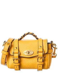 Mulberry Alexa Micro Leather Shoulder Bag Women's Orange - Picture 1 of 4