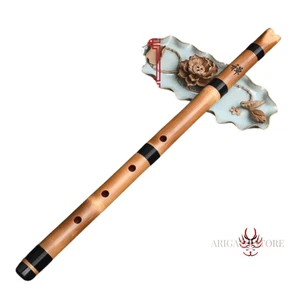 SHAKUHACHI Japanese Traditional White bamboo Flute / Zen vintage World Music New - Picture 1 of 5