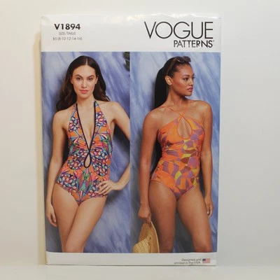 Vogue Sewing Patterns V1894 Womens Swimsuit NEW UNCUT (Size 8-16) - Image 1 of 3
