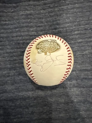 ROGER CLEMENS SIGNED OFFICIAL MLB WORLD SERIES 2003 BALL With Case - Image 1 of 4