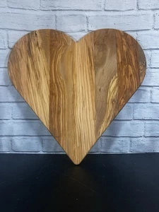 Wooden Heart Cutting Board - Charcuterie Board, Decor, Large￼ - Picture 1 of 5