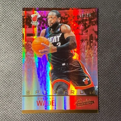 2012-13 Panini Absolute - #55 Dwyane Wade Spectrum Gold Holo SSP /25 Heat - Image 1 of 2