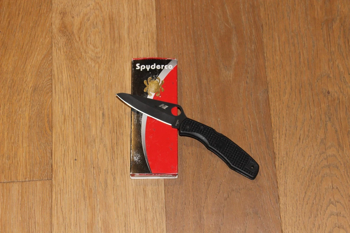 Spyderco Salt 2 Taschenmesser - Schwarze Klinge, H1-Stahl, Korrosionsbeständig, Ultraleicht