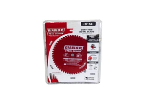 Diablo D0854F 8" X 54 Tooth Carbide Steel Very Thin Metals Circular Saw Blade - Picture 1 of 5