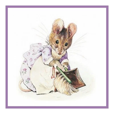 Mouse Hunca Munca Peter Rabbit Beatrix Potter Counted Cross Stitch Pattern - Image 1 of 4