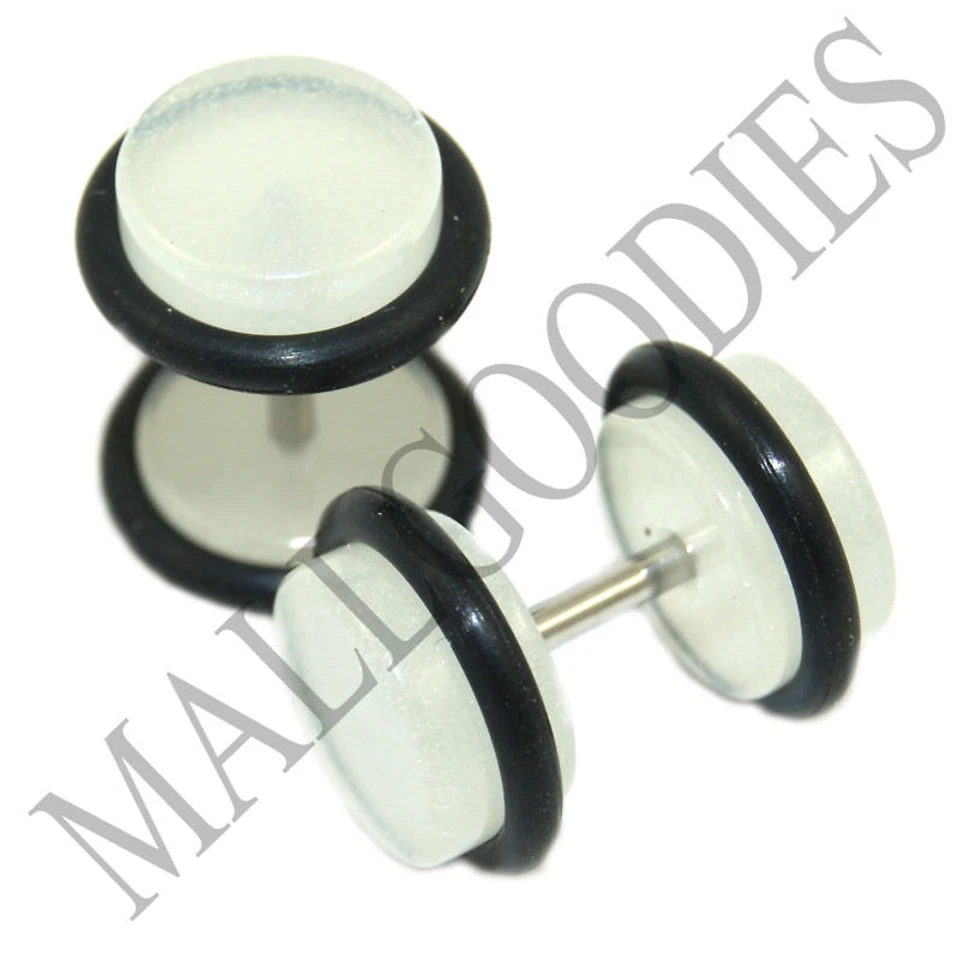 V011 Falsos Tramposos Ilusión Imitación 16G Tapones para los Oídos Pendientes Tachuelas 4G 2G 0G 00G 1/2" Foto 1 de 1