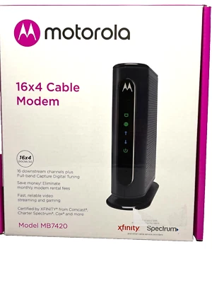 Motorola MB7420 686mbps DOCSIS 3.0 Cable Modem - Image 1 of 4