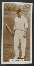 CIGARETTES CARD MILLHOFF 1930 #34 PATSY HENDREN CRICKET MIDDLESEX ANGLETERRE