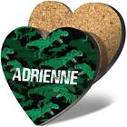 1 Heart Coaster Name Adrienne Letter Lettering